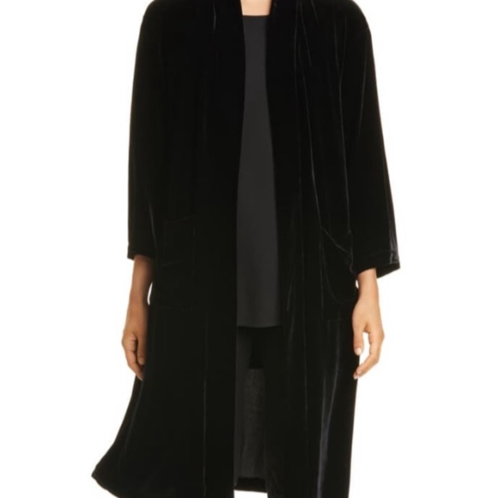 Eileen Fisher Black Velvet Women's jacket.